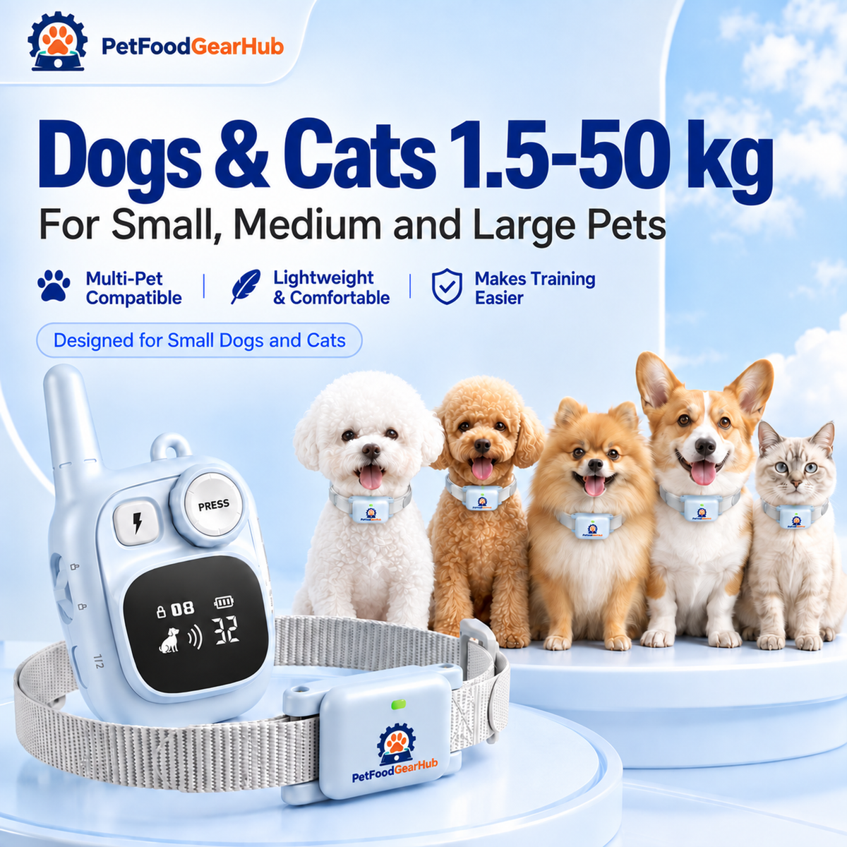 PetFoodGearHub 628 adjustable collar sizing