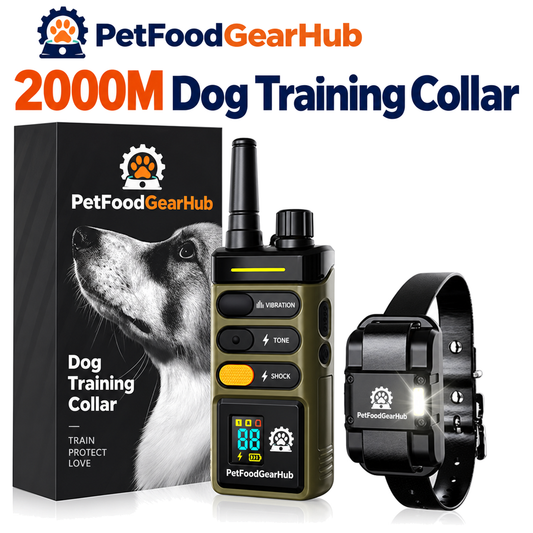 PetFoodGearHub Long-range training collar and retail box