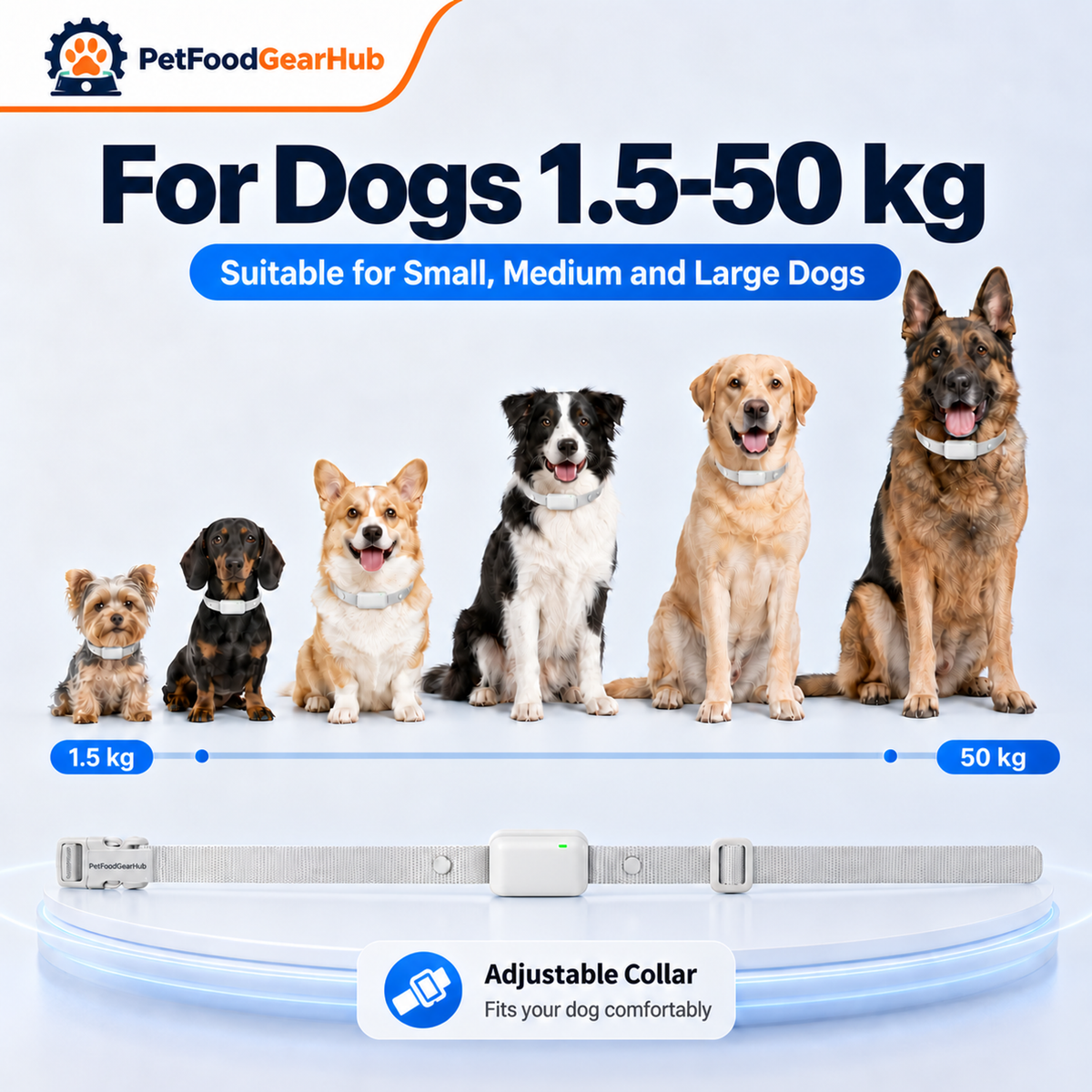 PetFoodGearHub P650 adjustable collar fit