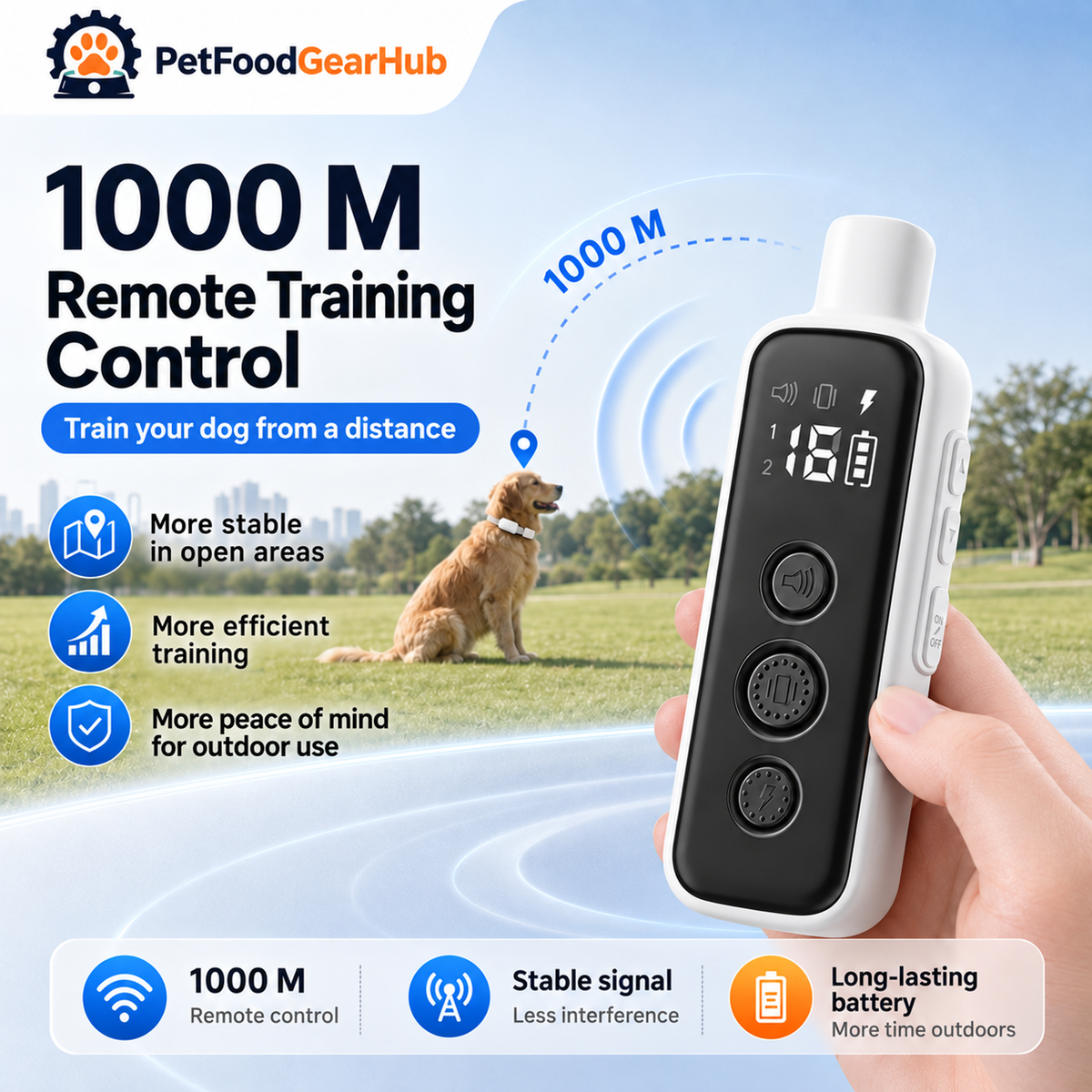 PetFoodGearHub P650 remote training range