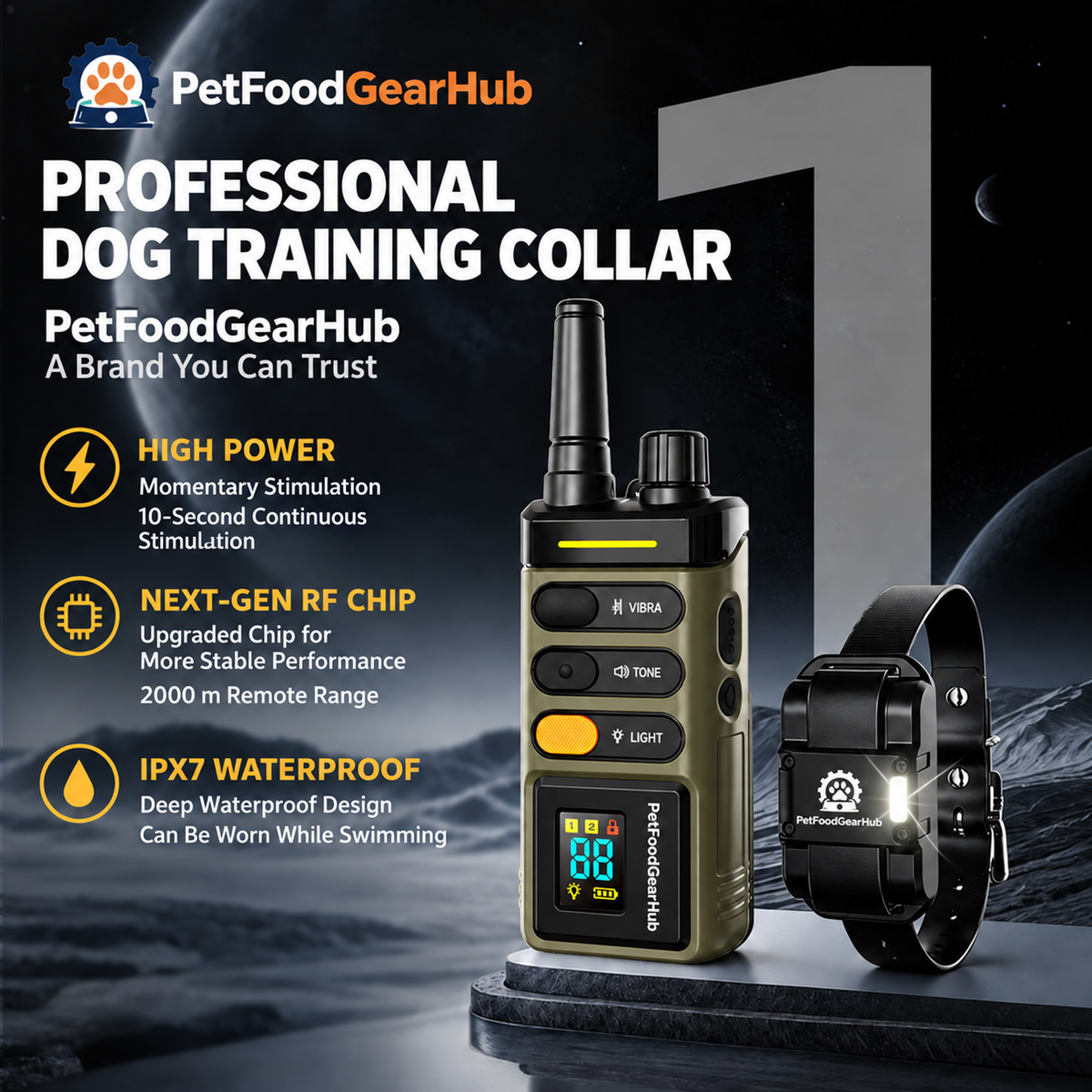 PetFoodGearHub Remote dog training collar overview