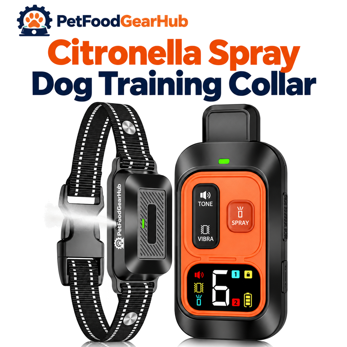 PetFoodGearHub Citronella spray remote training collar