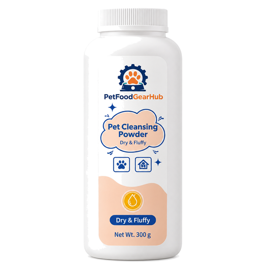 PetFoodGearHub dry fluffy pet cleansing powder