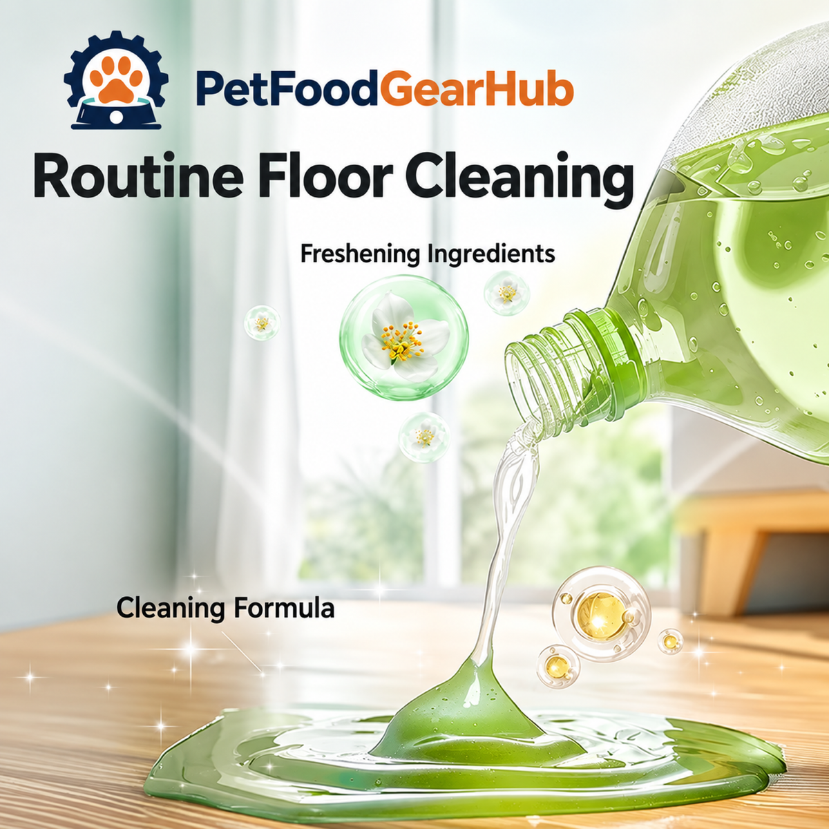 PetFoodGearHub floor cleaner formula