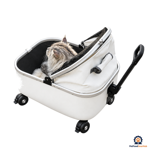 PetFoodGearHub Foldable Open-Top Pet Stroller - product view 1