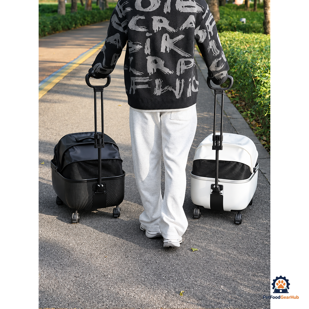 PetFoodGearHub Foldable Open-Top Pet Stroller - product view 9