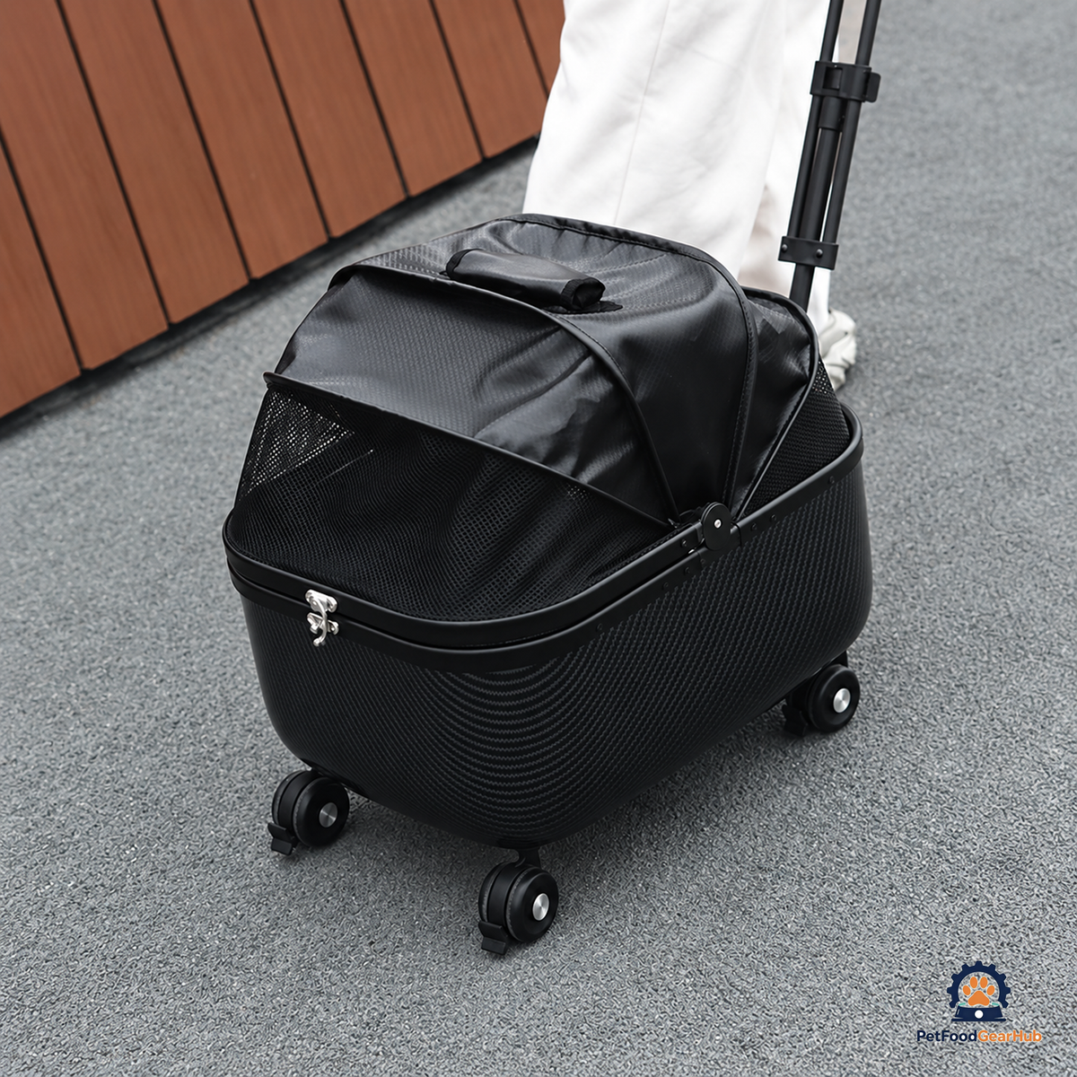 PetFoodGearHub Foldable Open-Top Pet Stroller - product view 29