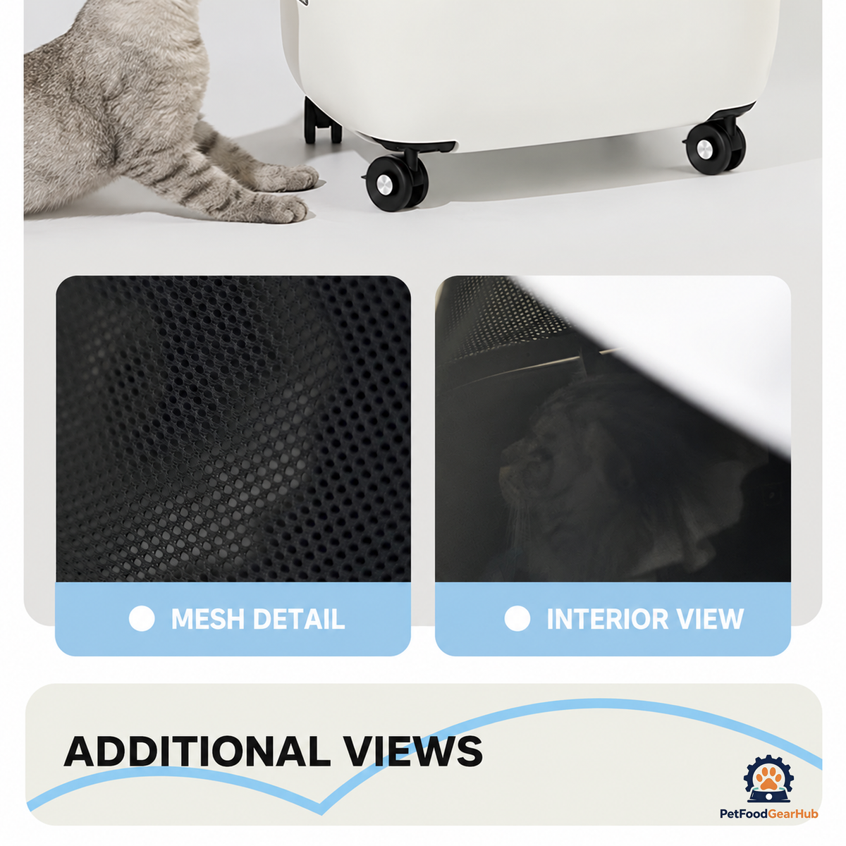 PetFoodGearHub Foldable Open-Top Pet Stroller - product view 35