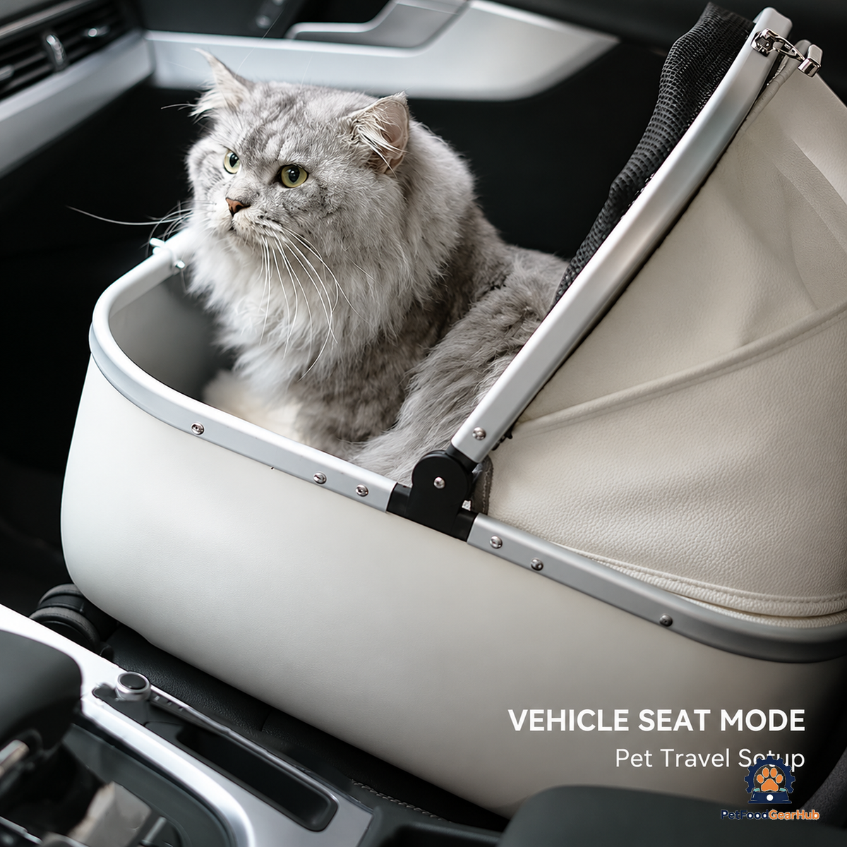 PetFoodGearHub Foldable Open-Top Pet Stroller - product view 37