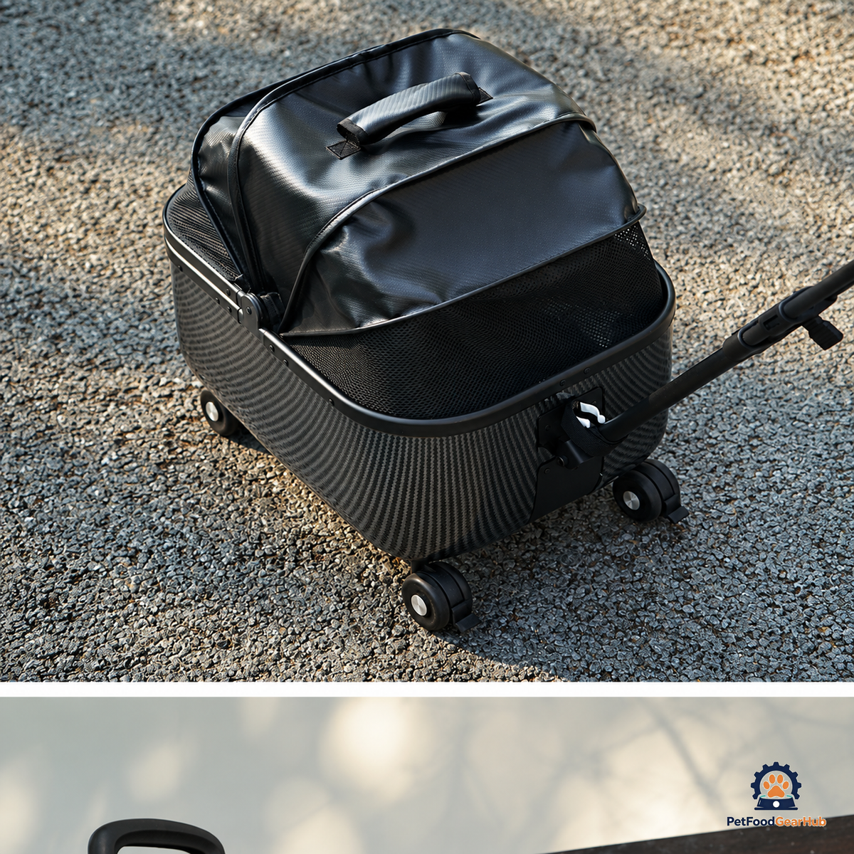PetFoodGearHub Foldable Open-Top Pet Stroller - product view 39
