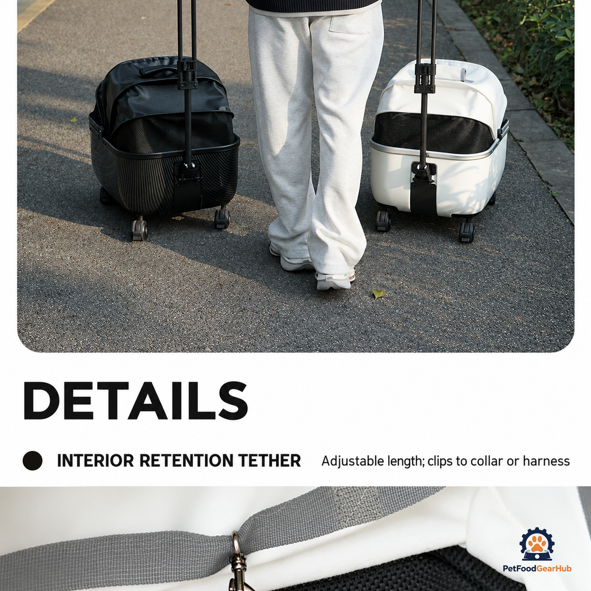 PetFoodGearHub Foldable Open-Top Pet Stroller - product view 41