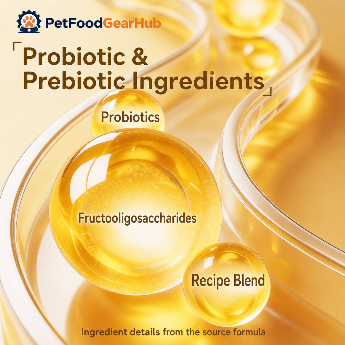Probiotic and prebiotic ingredients in PetFoodGearHub cat grass bites