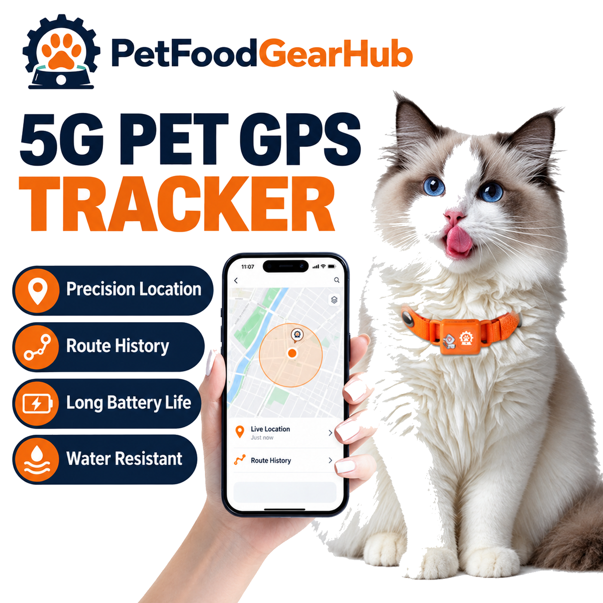 5G GPS Pet Tracker Collar for Cats and Dogs – 5G GPS pet tracker collar for cats