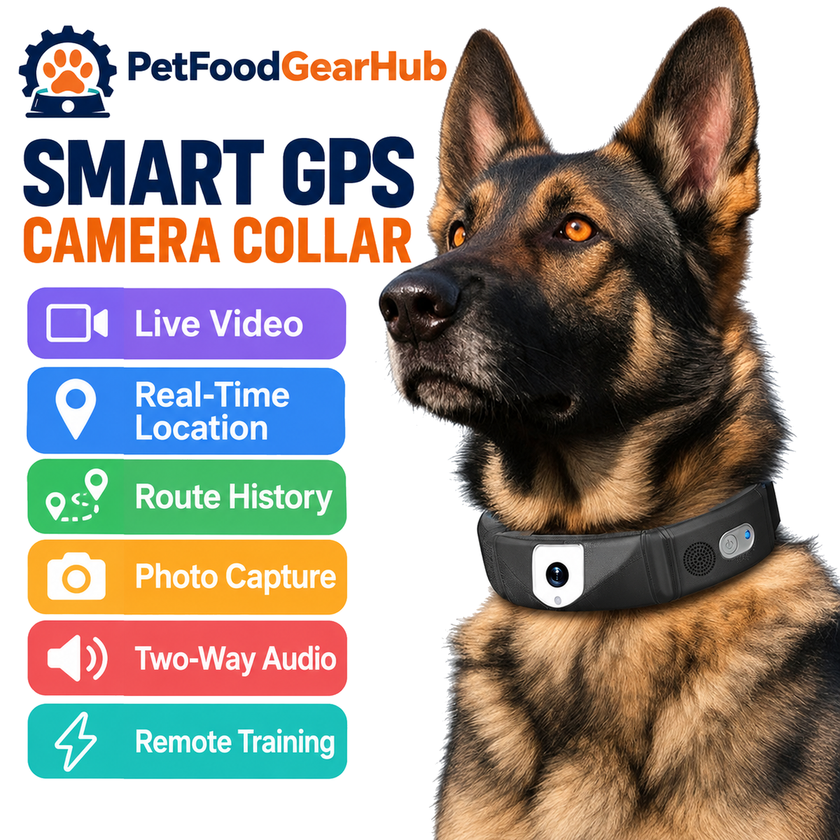 Smart GPS Camera Collar for Dogs with Live Video – smart GPS camera collar for dogs