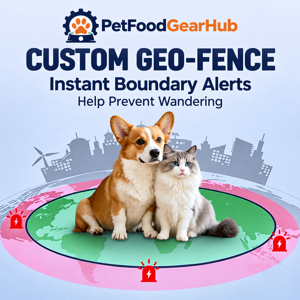 5G GPS Pet Tracker with Voice Recall for Cats and Dogs – custom geo-fence alerts for pets