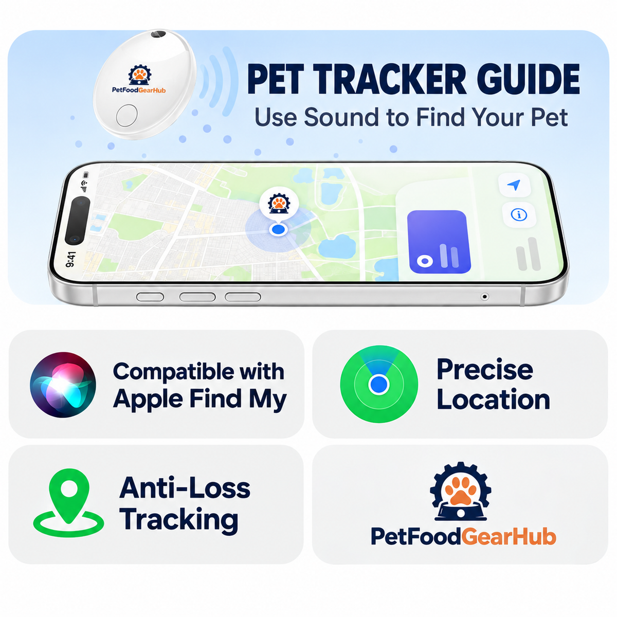 Pink Smart Pet Tracker Collar – pet locator app and sound finding guide