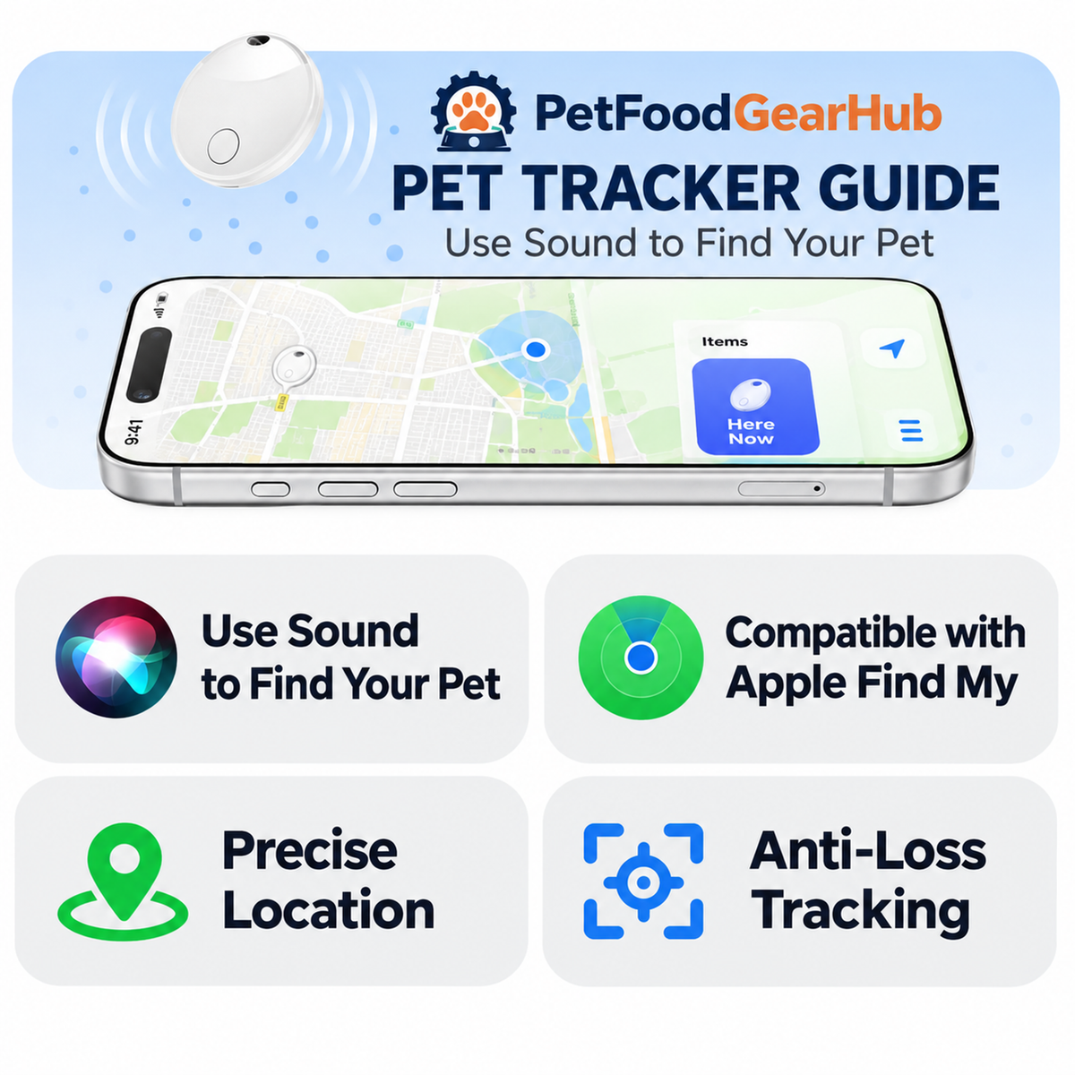 Black Smart Pet Tracker Collar – pet locator app feature guide