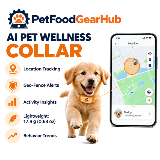 AI Pet Wellness Collar with GPS and Activity Insights – AI pet wellness collar with GPS