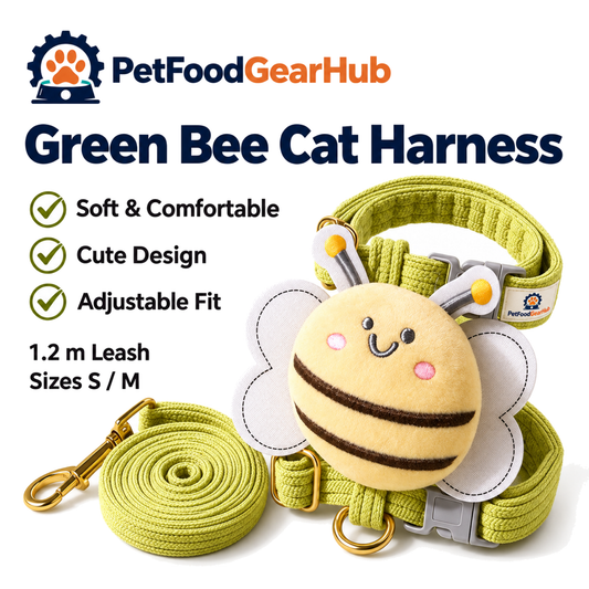 PetFoodGearHub green bee cat harness