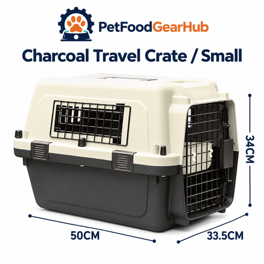 PetFoodGearHub Hard-Sided Pet Travel Crate in Multiple Sizes - product view
