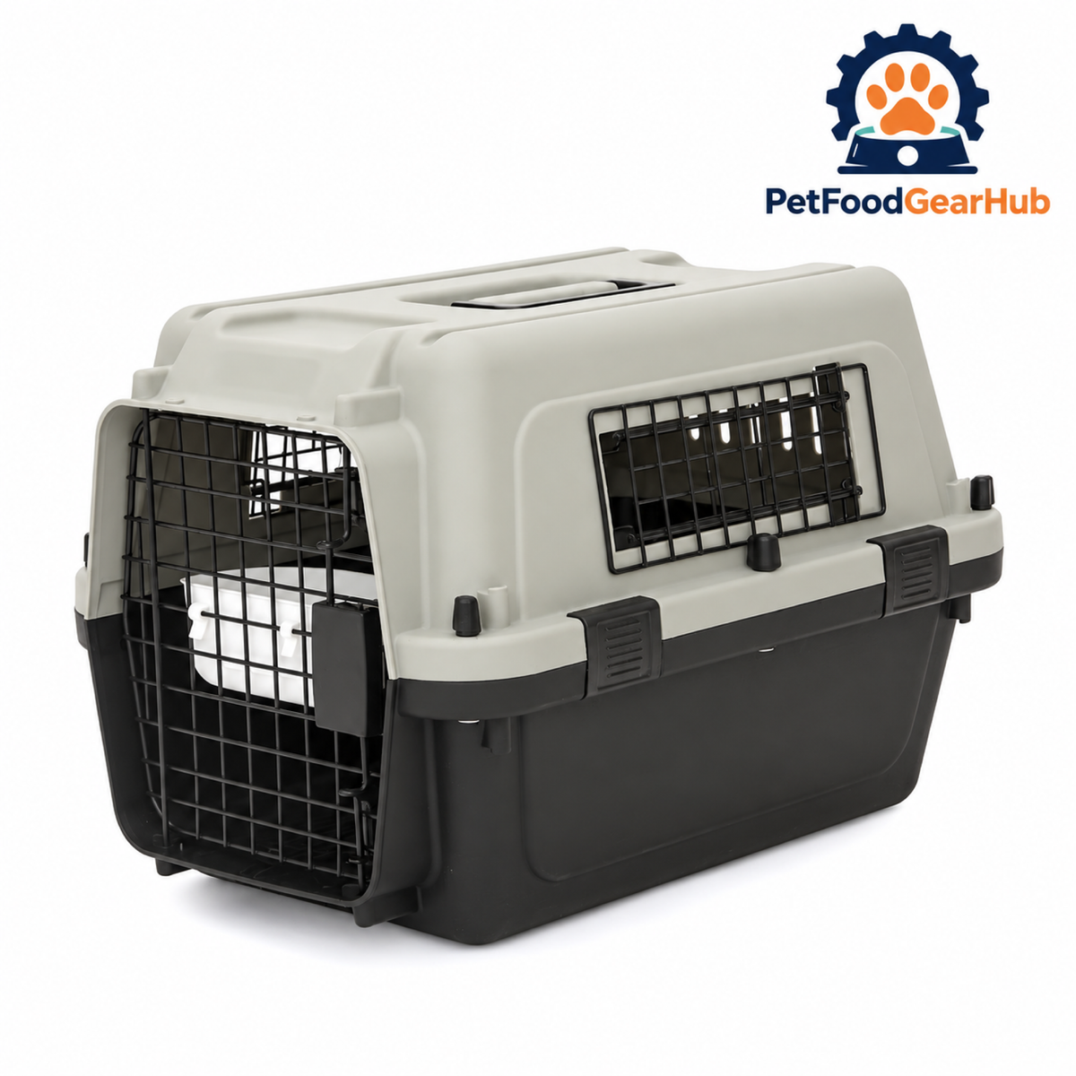 PetFoodGearHub Hard-Sided Pet Travel Crate in Multiple Sizes - product details
