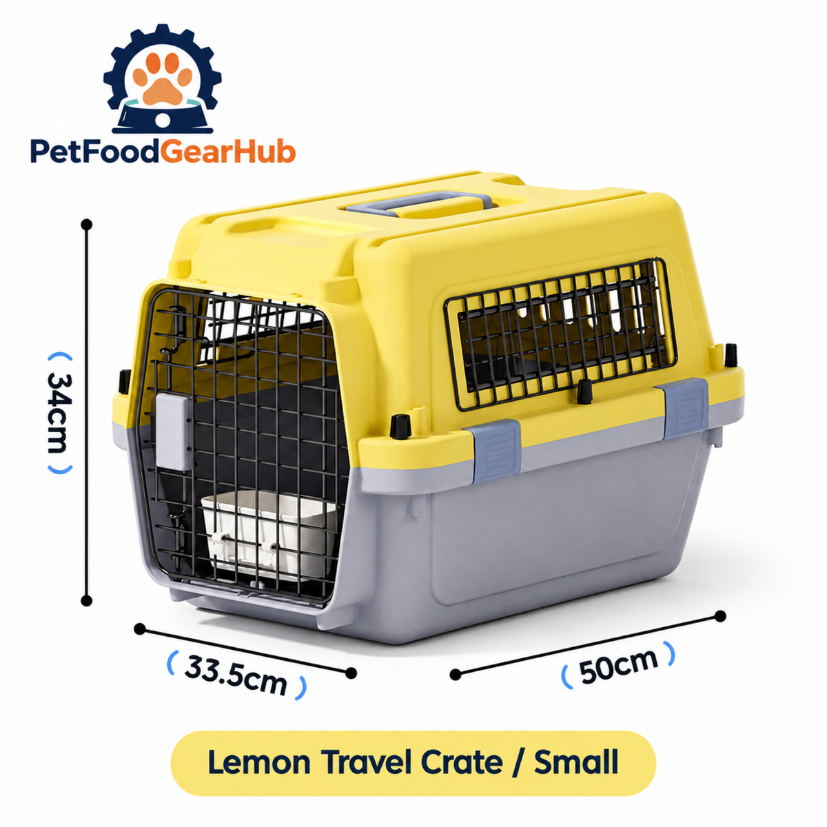 PetFoodGearHub Hard-Sided Pet Travel Crate in Multiple Sizes - product details