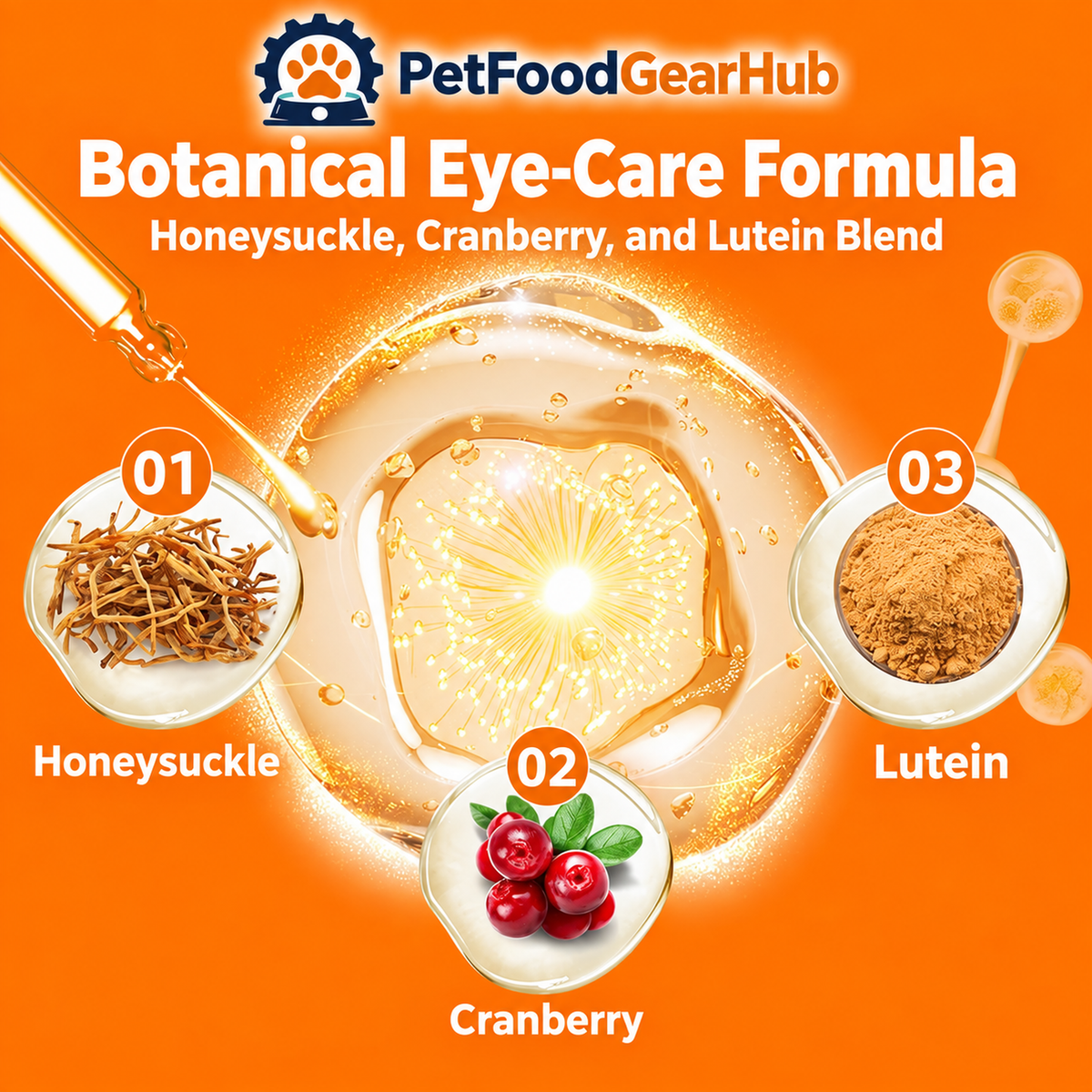PetFoodGearHub honeysuckle eye wash and care sets