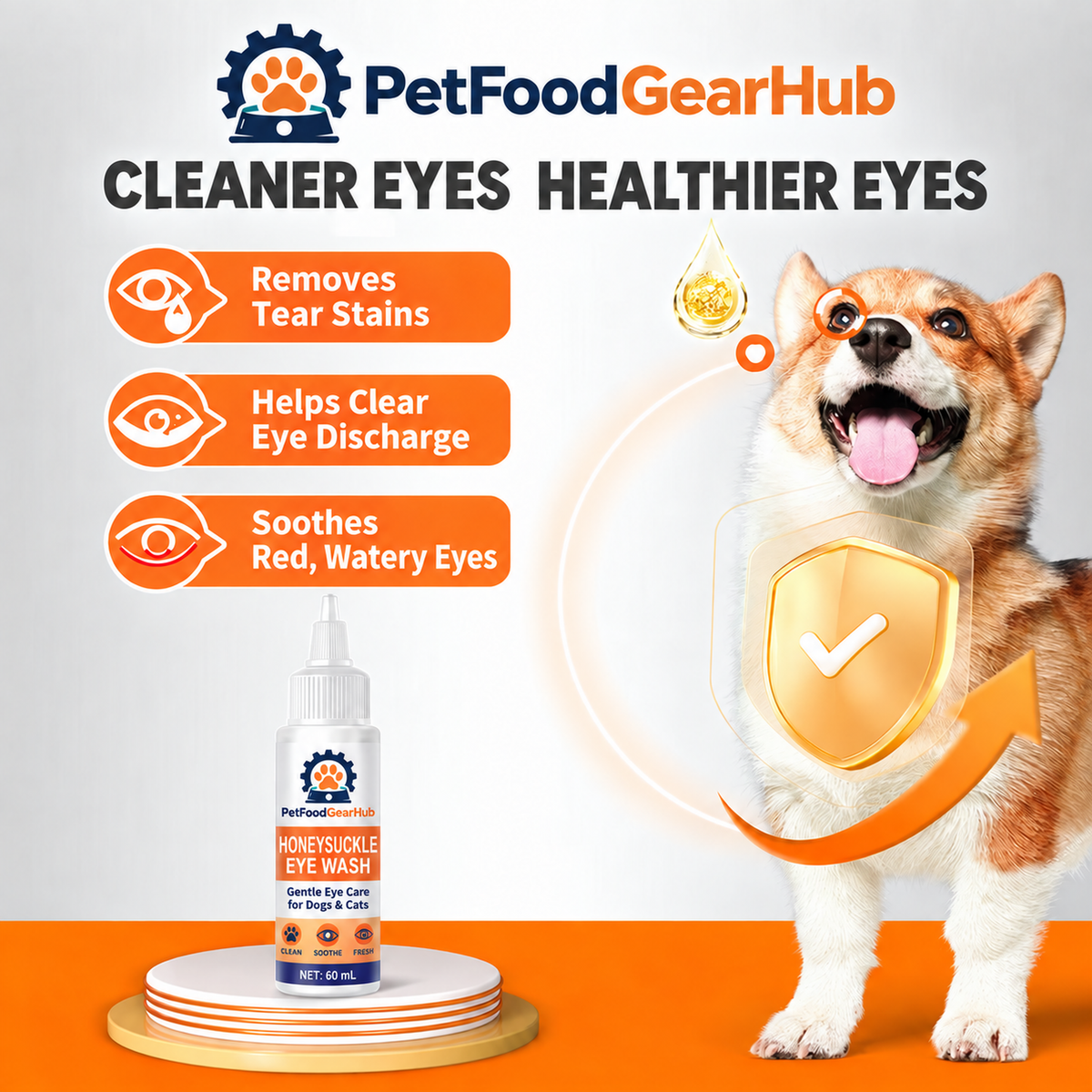 PetFoodGearHub honeysuckle eye wash and care sets