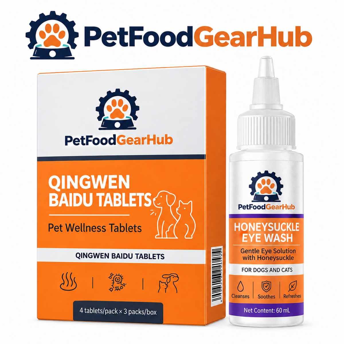 PetFoodGearHub honeysuckle eye wash and care sets