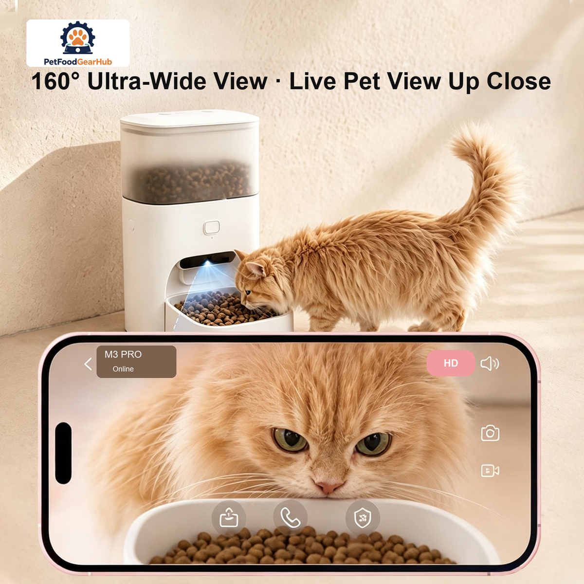 PetFoodGearHub M3 / M3 Pro Automatic Pet Feeder - product detail 3