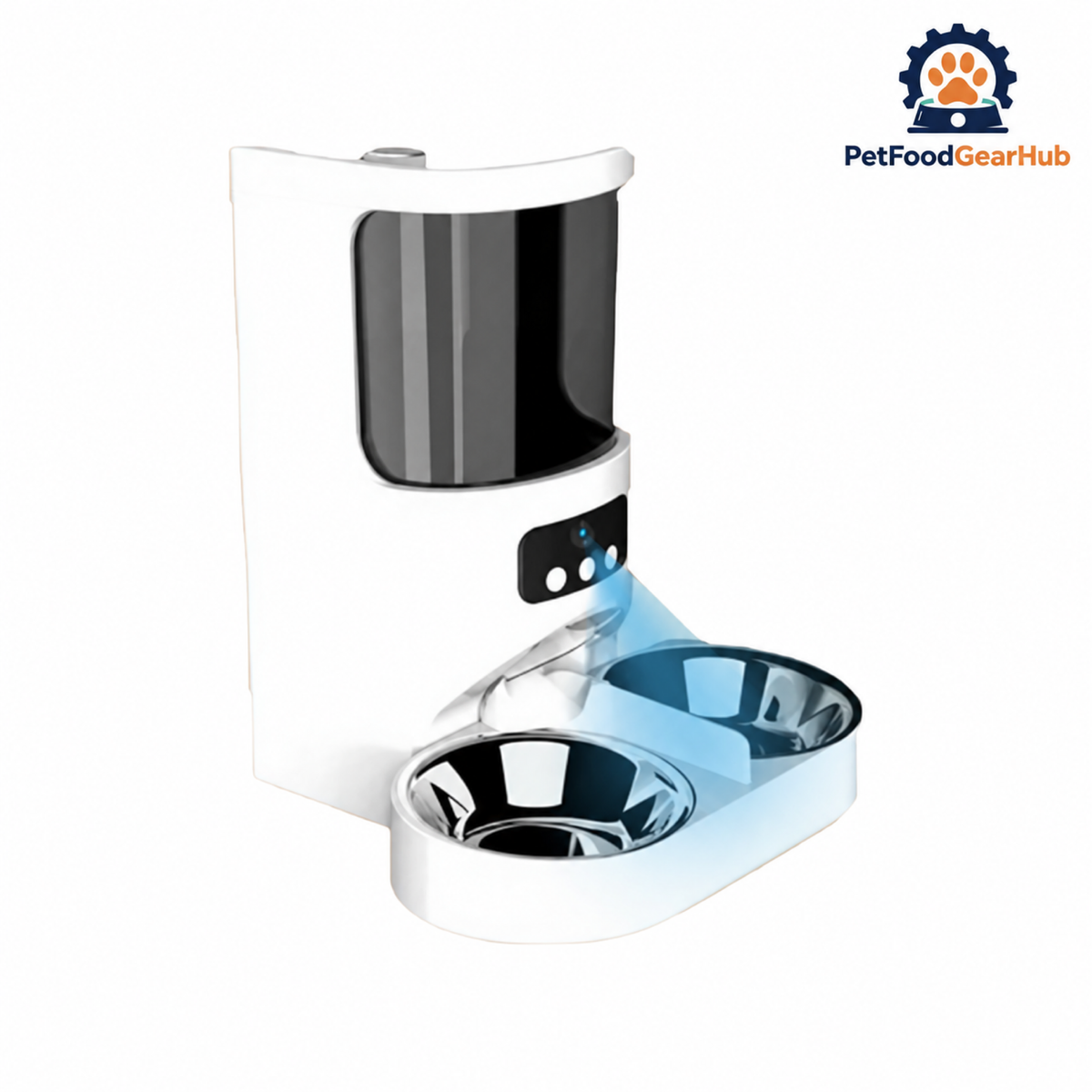PetFoodGearHub X39 4L Camera Pet Feeder - Dual Bowl - main product view