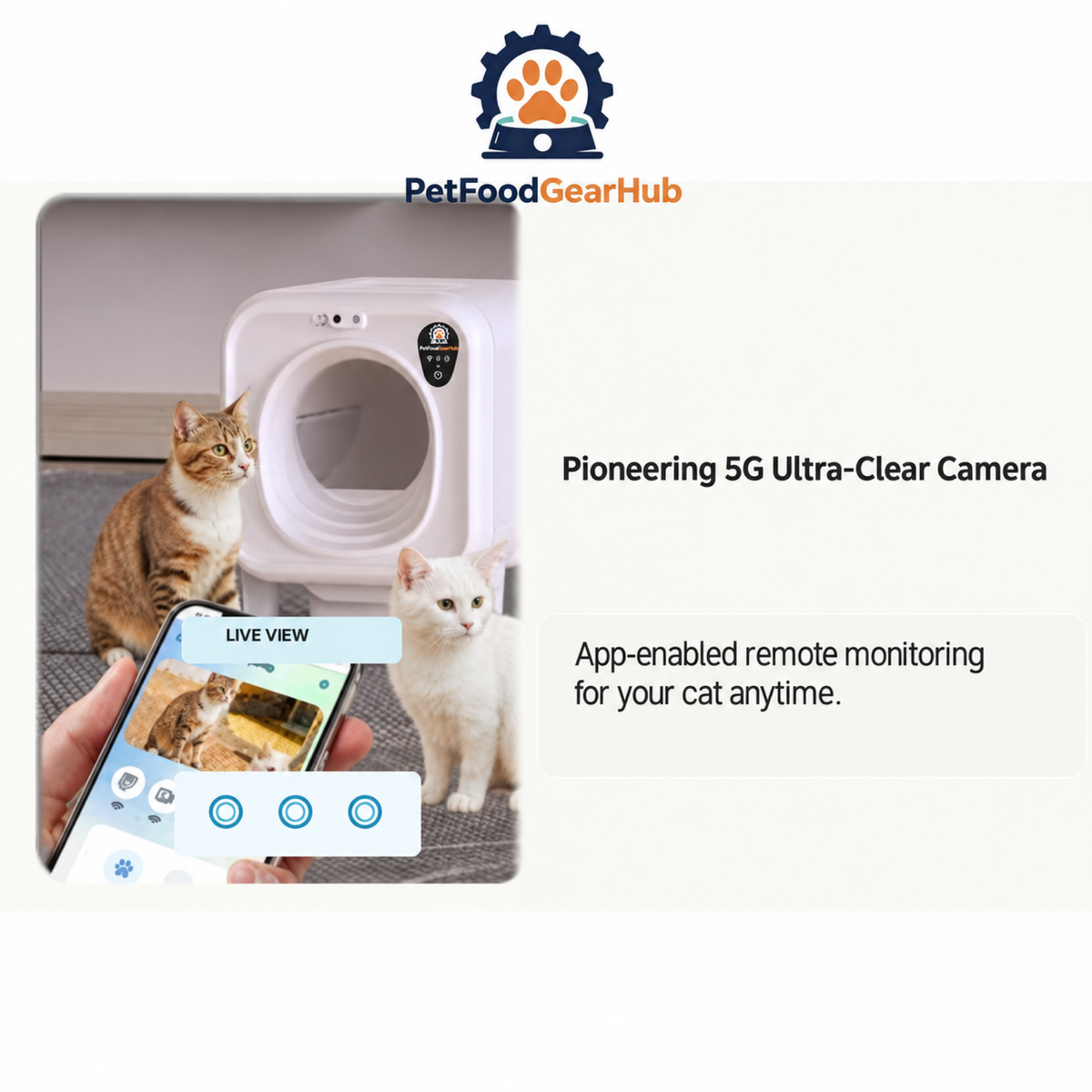 PetFoodGearHub X31 Self-Cleaning Cat Litter Box - product detail 1