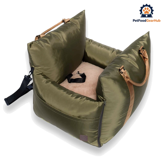 PetFoodGearHub Pet Travel Bed with Adjustable Straps for Cats and Dogs - main product view