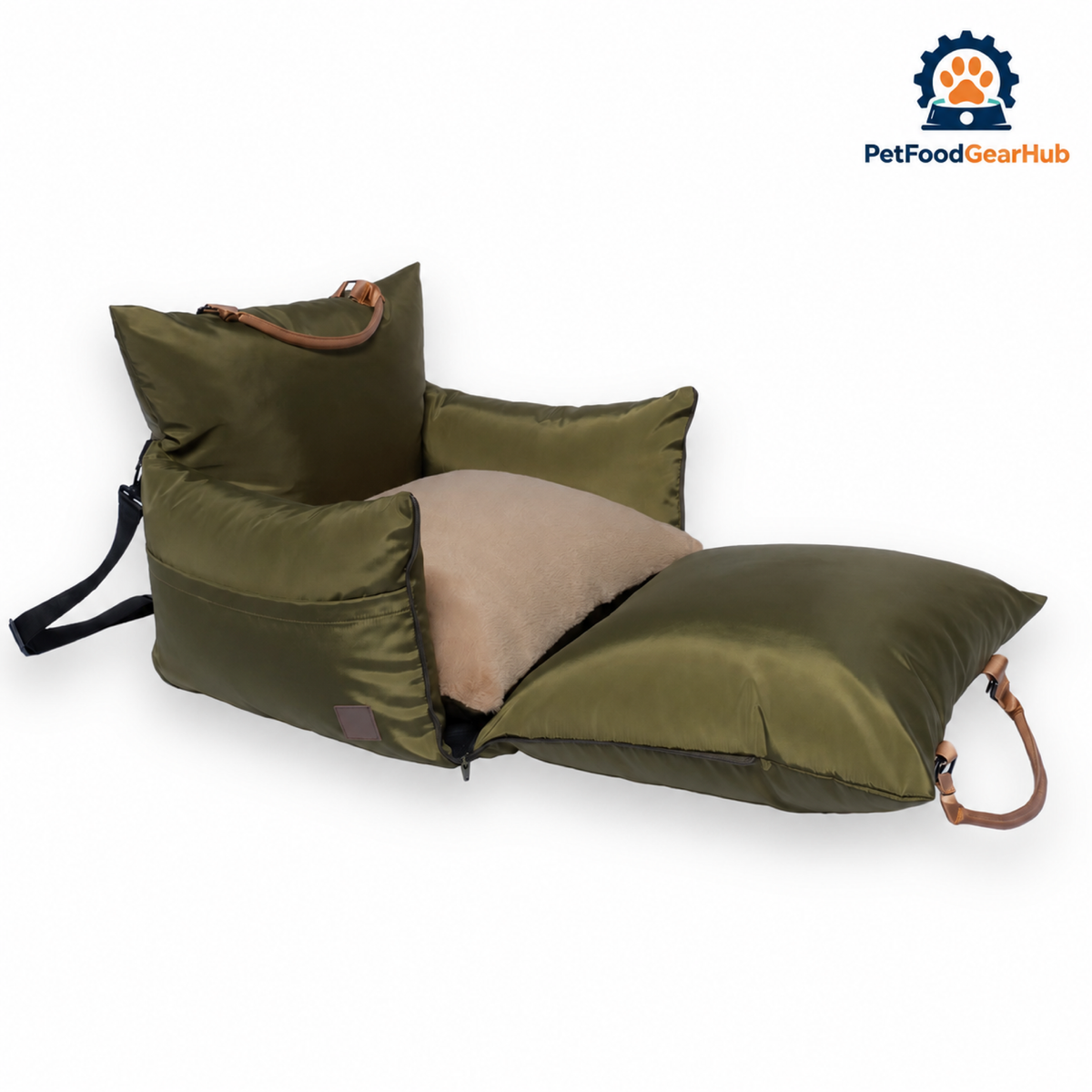 PetFoodGearHub Pet Travel Bed with Adjustable Straps for Cats and Dogs - product detail 2