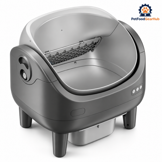 PetFoodGearHub V7 Open-Top Self-Cleaning Litter Box - Standard - main product view
