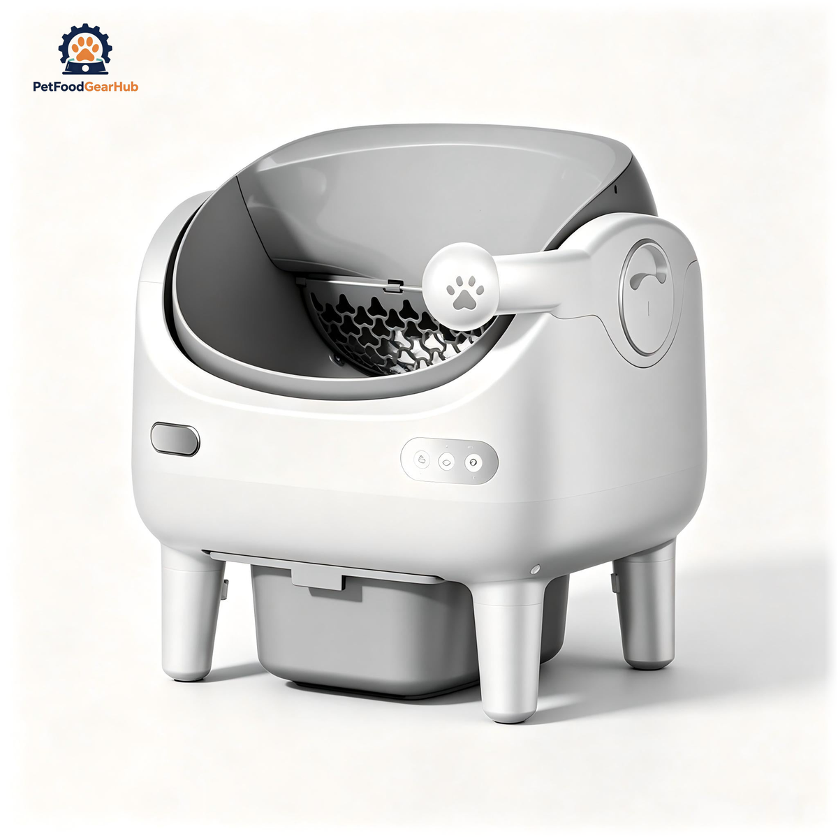 PetFoodGearHub V6 Open-Top Self-Cleaning Litter Box - Spray Version - main product view