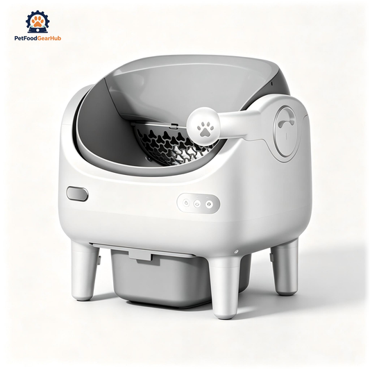 PetFoodGearHub V6 Open-Top Self-Cleaning Litter Box - Spray Version - main product view