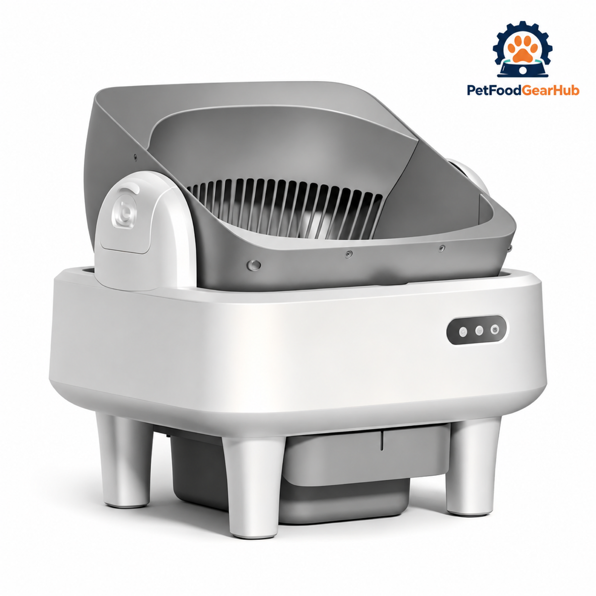 PetFoodGearHub V2 Open-Top Self-Cleaning Cat Litter Box - main product view
