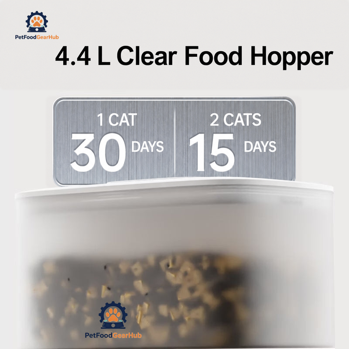 PetFoodGearHub NDSFD005 Smart Pet Feeder with Camera - Beige - product detail 2