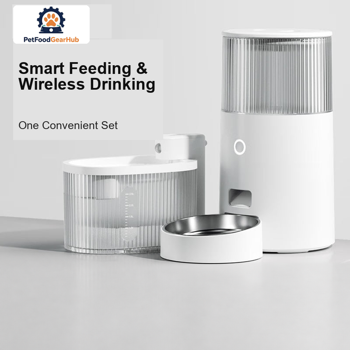 PetFoodGearHub Mini Automatic Pet Feeder - White - product detail 9