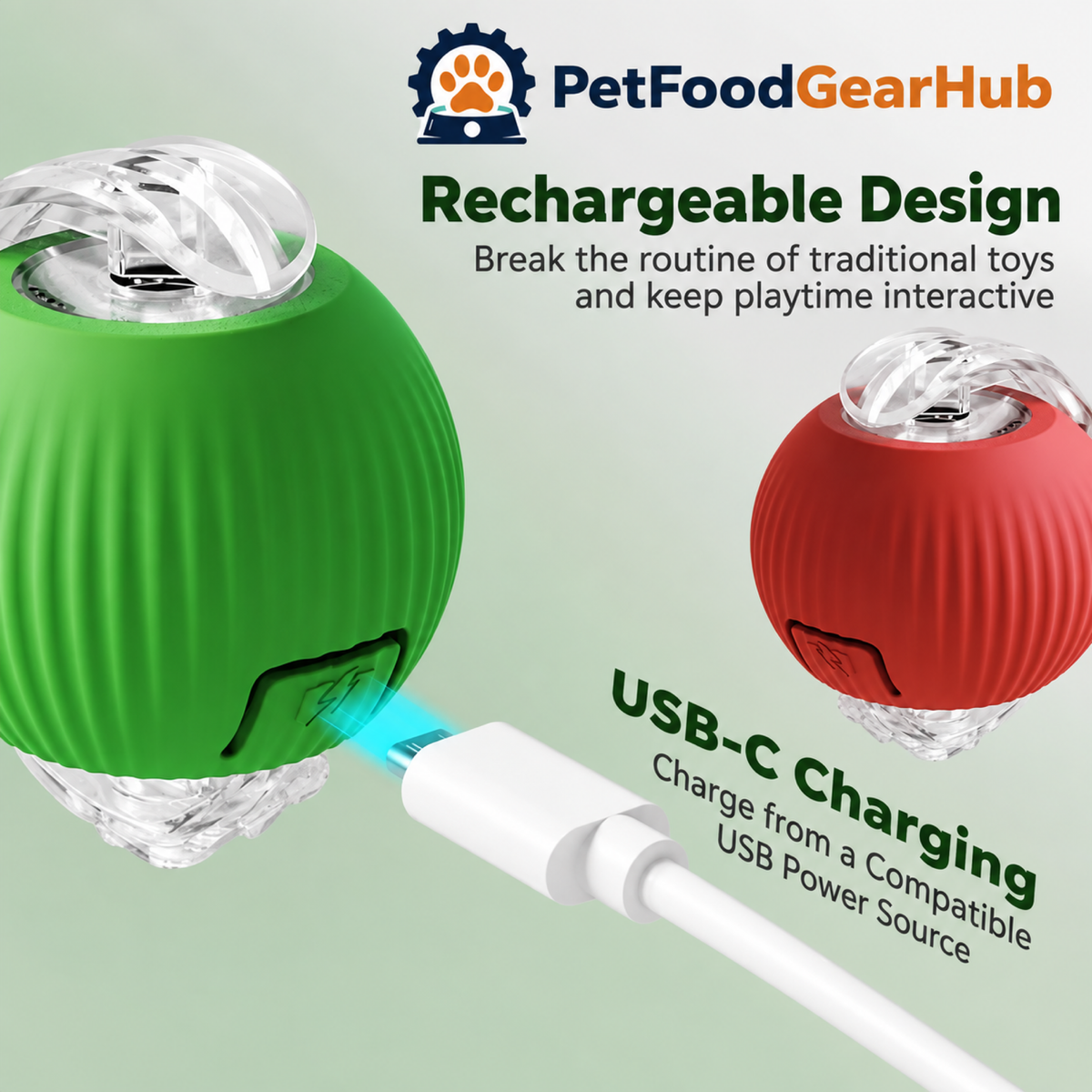 PetFoodGearHub Interactive Cat Ball 2.0 and Replacement Accessory - product details