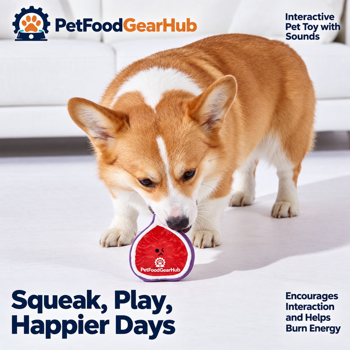 PetFoodGearHub interactive dog chew and squeaky toys