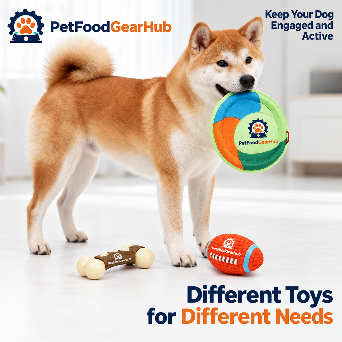 PetFoodGearHub interactive dog chew and squeaky toys