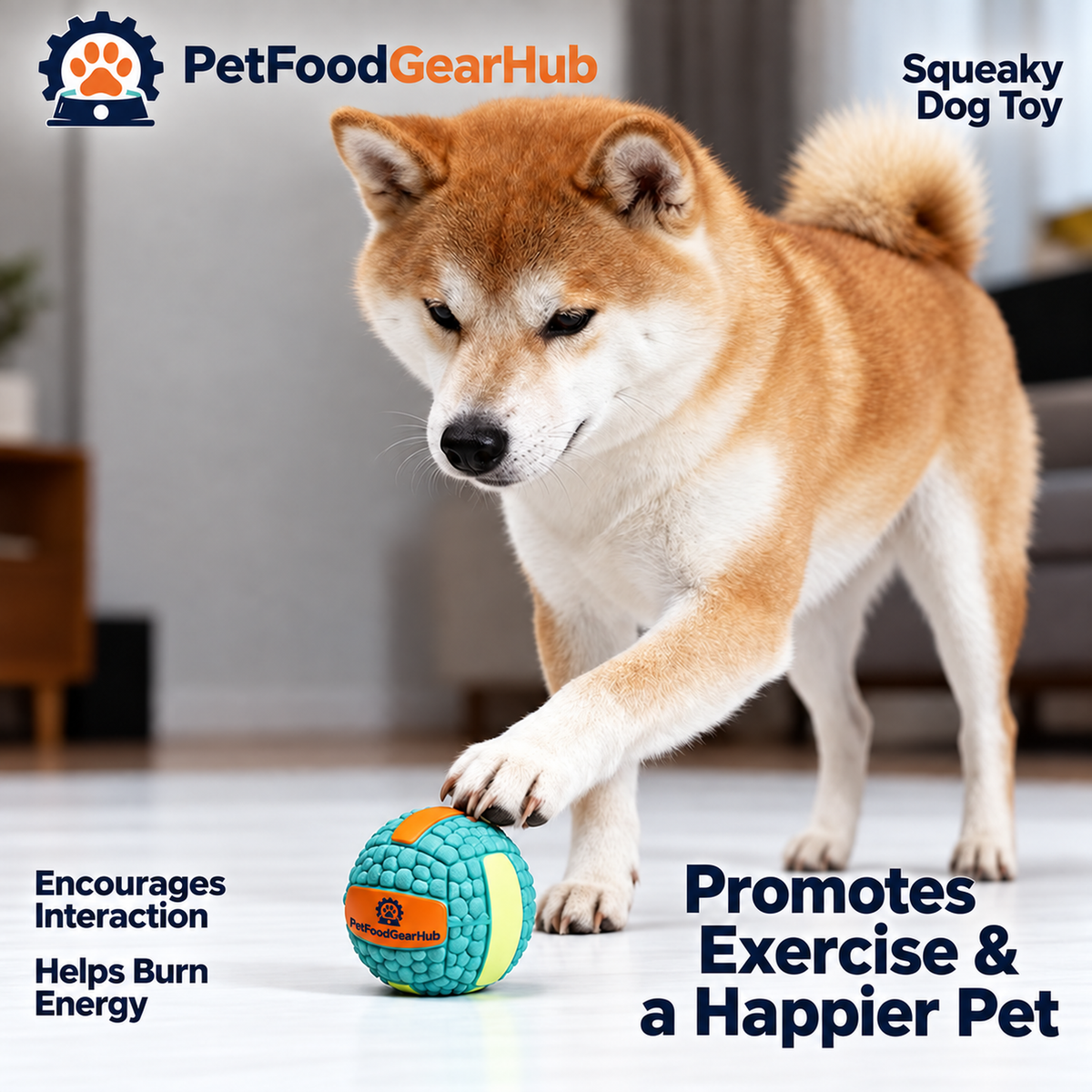 PetFoodGearHub interactive dog chew and squeaky toys
