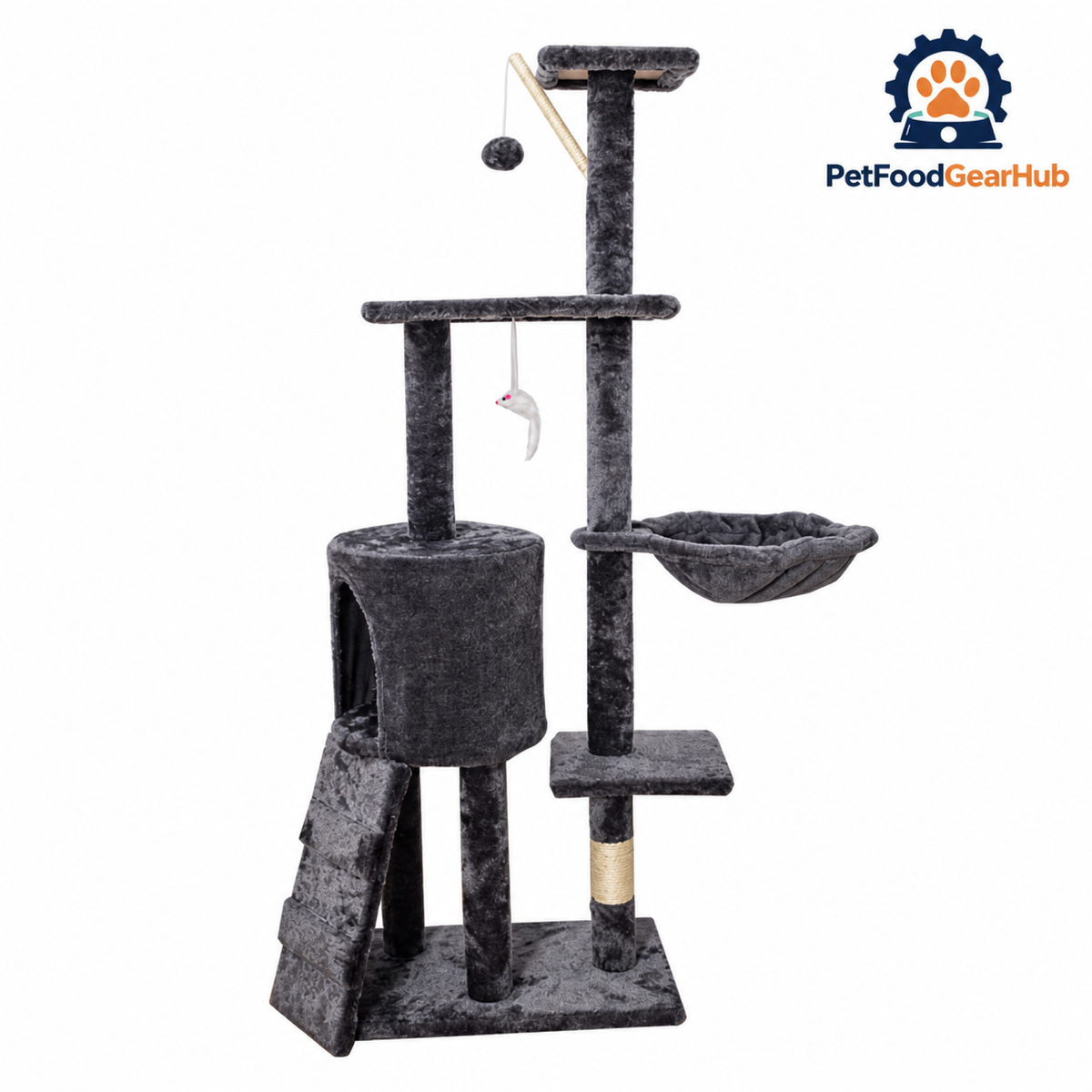 PetFoodGearHub Multi-Level Cat Tree with Condo and Scratching Posts - product details