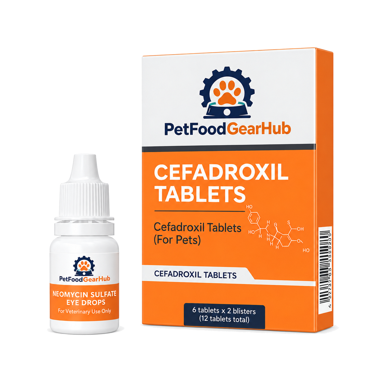 PetFoodGearHub neomycin sulfate eye drops and cefadroxil tablets