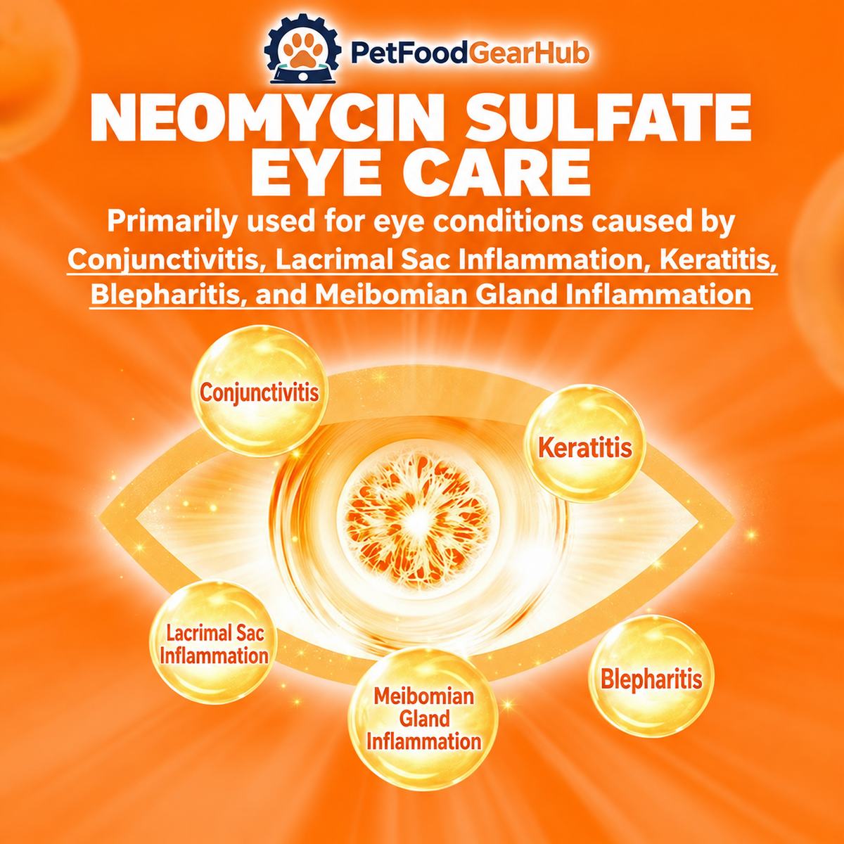 PetFoodGearHub neomycin sulfate eye drops and companion products