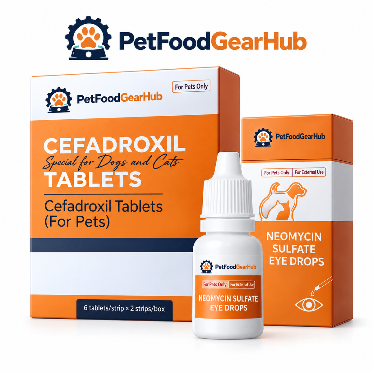 PetFoodGearHub neomycin sulfate eye drops and companion products