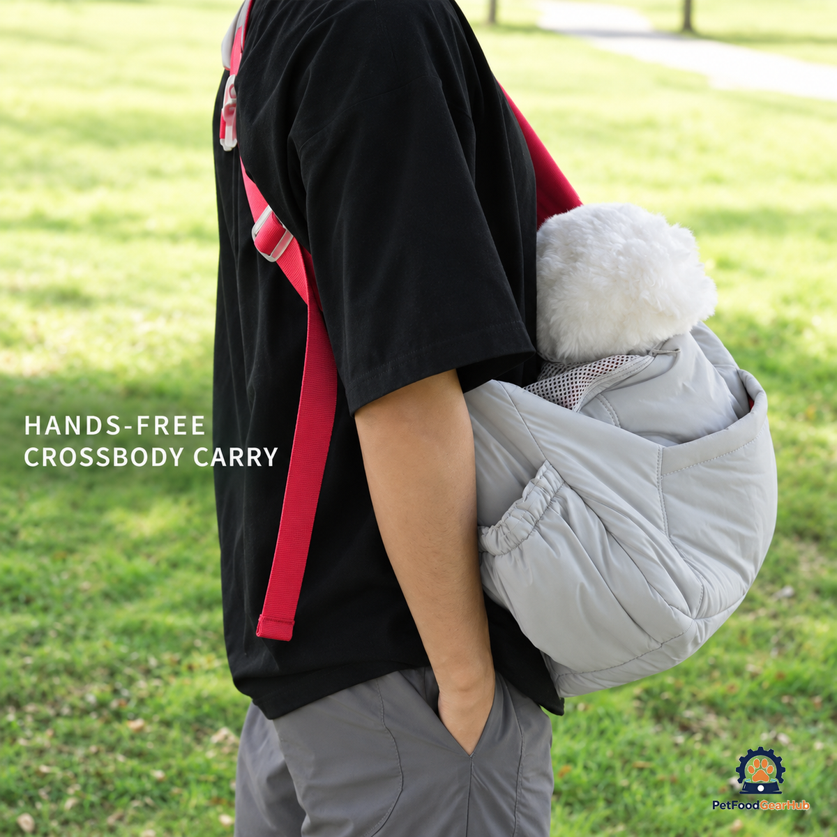 PetFoodGearHub Padded Crossbody Pet Carrier - product view 6