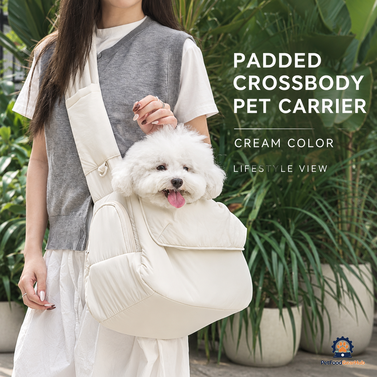 PetFoodGearHub Padded Crossbody Pet Carrier - product view 12